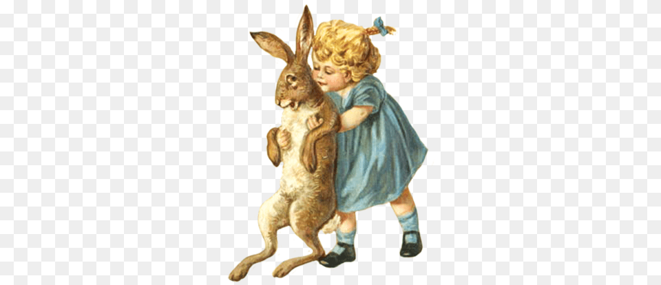 Funny And Cute Easter Clip Art Vintage Children Easter, Animal, Mammal, Kangaroo Free Png