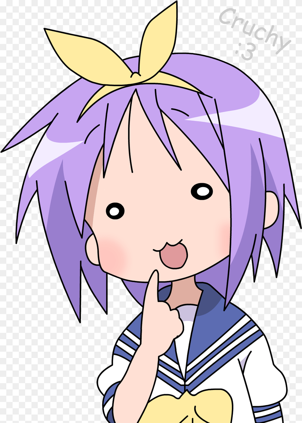 Funny Anime Girl Face, Book, Comics, Publication, Baby Free Png Download