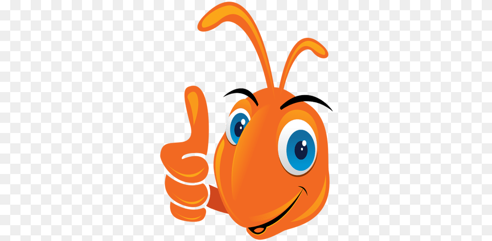 Funny Ant Thumbs Up Icon Transparent U0026 Svg Vector File Ant Thumbs Up, Vegetable, Produce, Carrot, Plant Free Png