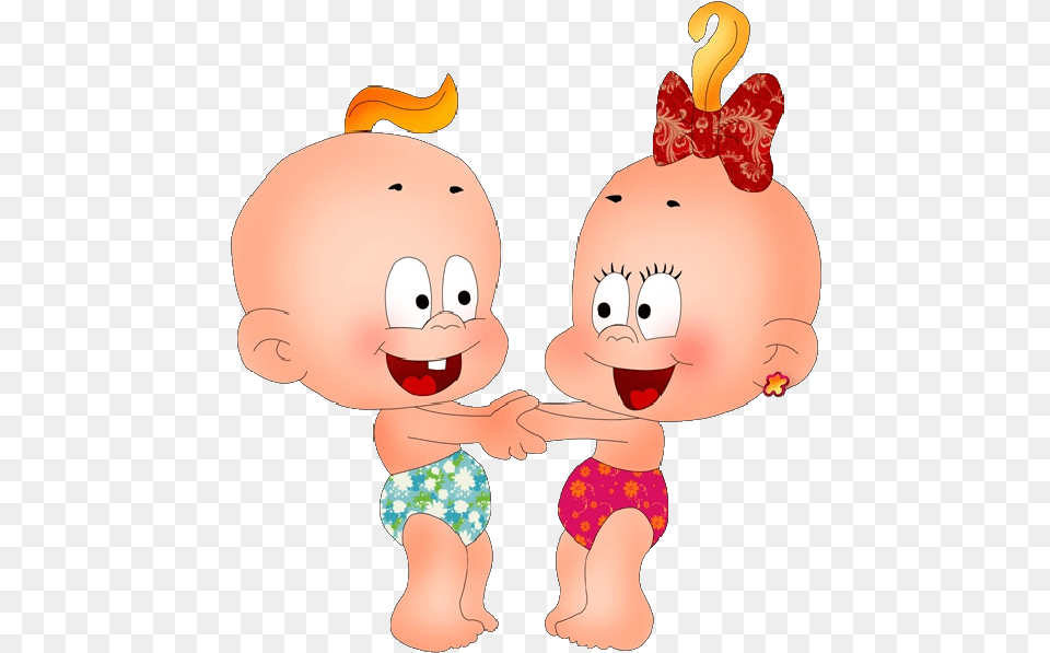 Funny Baby Boy And Girl Playing Clip Art Images Cute Couple Baby Cartoon, Person Free Transparent Png