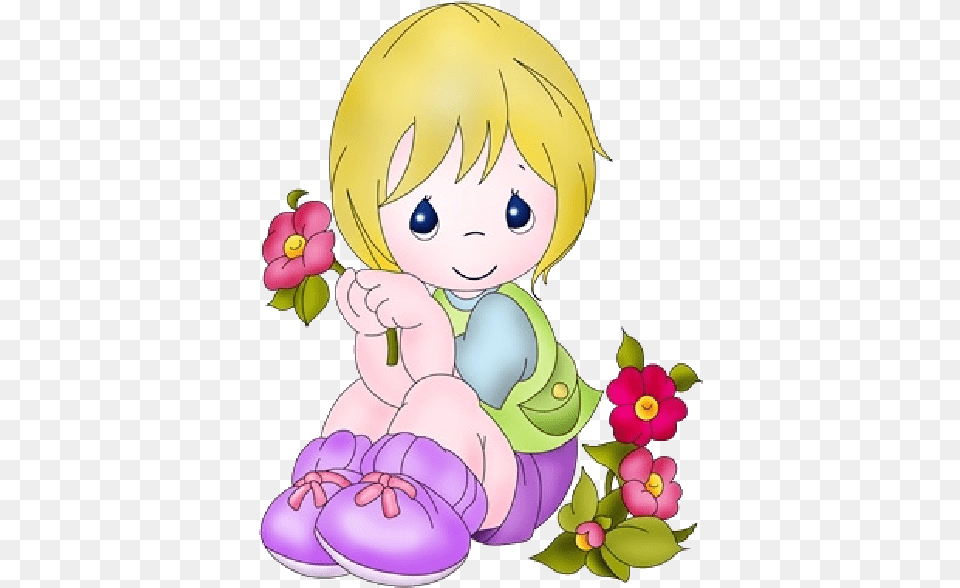 Funny Baby Girl Cute Baby Clip Art Cute Girl Clipart, Book, Comics, Publication, Person Free Transparent Png