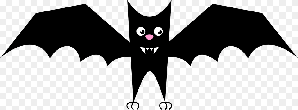 Funny Bat Clipart, Logo, Symbol, Animal, Mammal Free Png Download