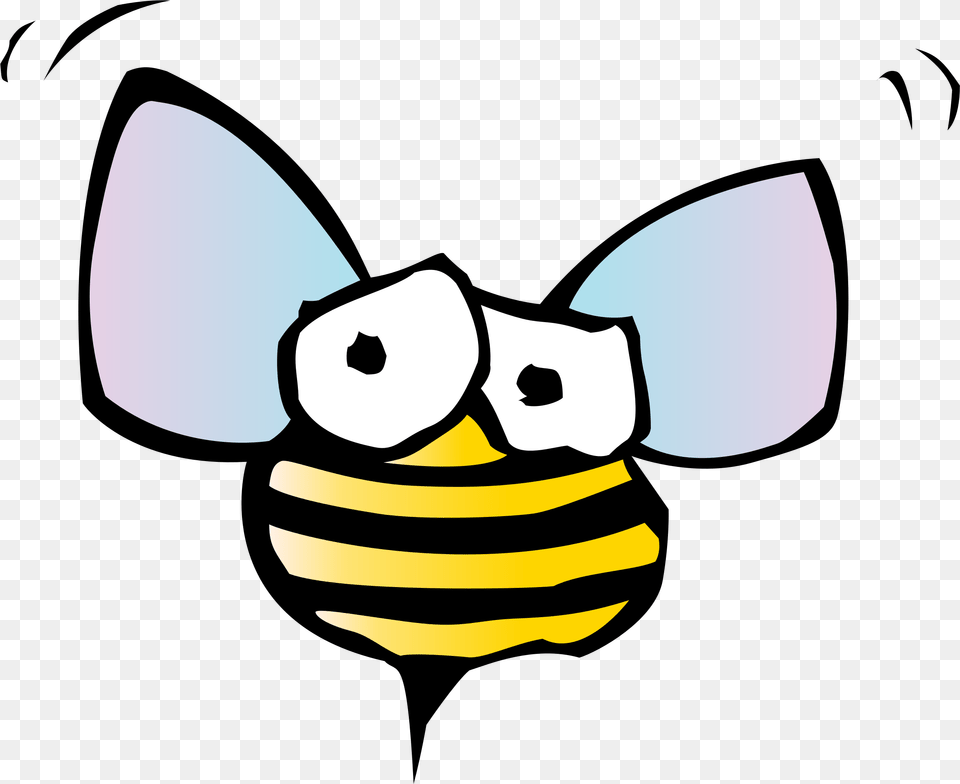 Funny Bee Clip Art Bugs Cartoon, Animal, Insect, Invertebrate, Wasp Png Image