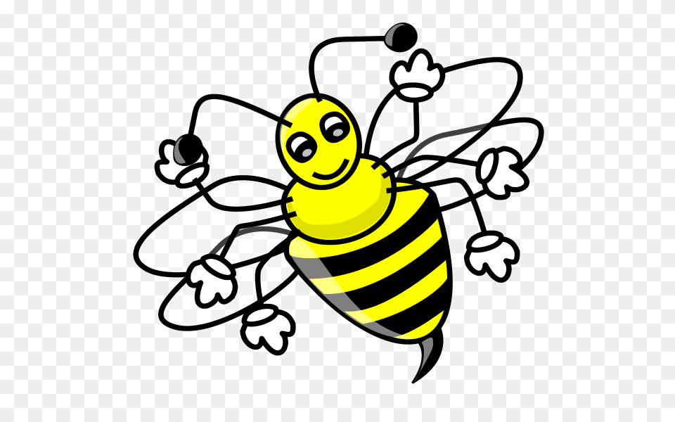Funny Bee Clip Arts For Web, Animal, Honey Bee, Insect, Invertebrate Png