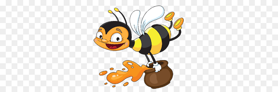 Funny Bee Clipart Clipart, Animal, Invertebrate, Insect, Honey Bee Free Png Download