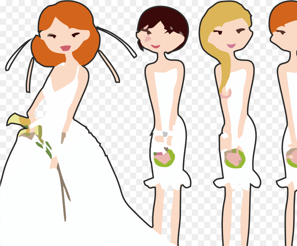 Funny Bridesmaid Cliparts Bridesmaid, Baby, Person, Adult, Wedding Free Png Download
