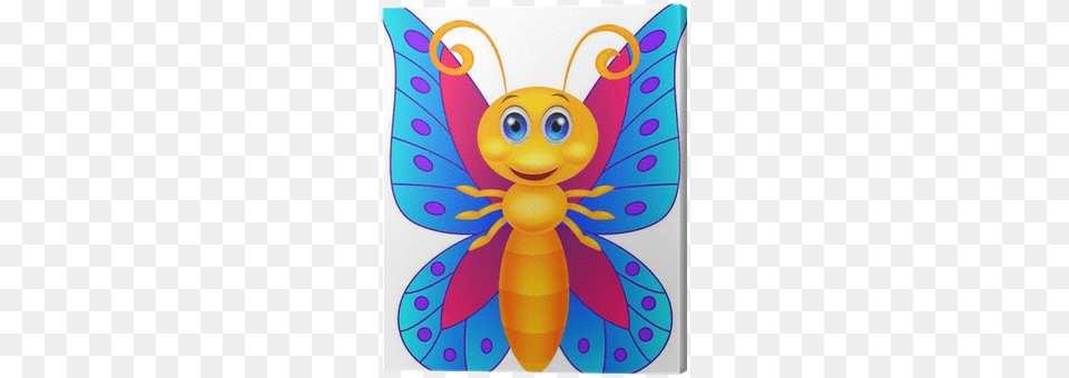 Funny Butterfly Cartoon, Animal, Bee, Insect, Invertebrate Png