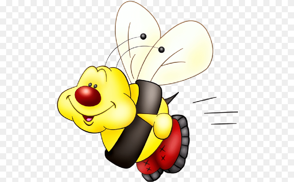 Funny Cartoon Bee 4 Honey Bees Clipart With Background, Animal, Insect, Invertebrate, Wasp Free Png