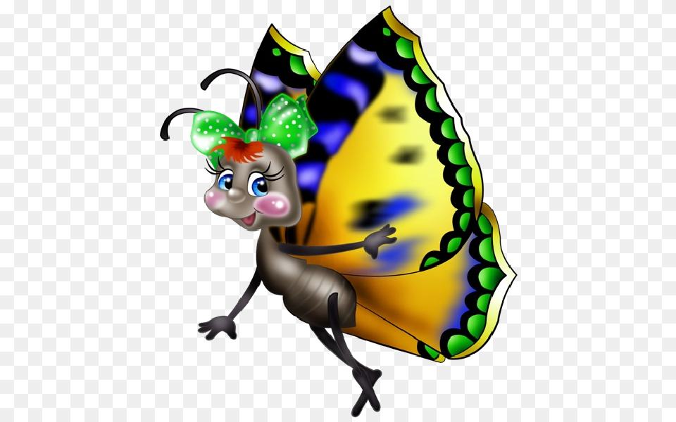 Funny Cartoon Butterfly Images Clip Art Images Are, Person, Carnival, Crowd, Mardi Gras Free Png Download