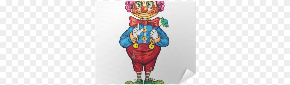 Funny Cartoon Clown On A White Background Poster Free Transparent Png