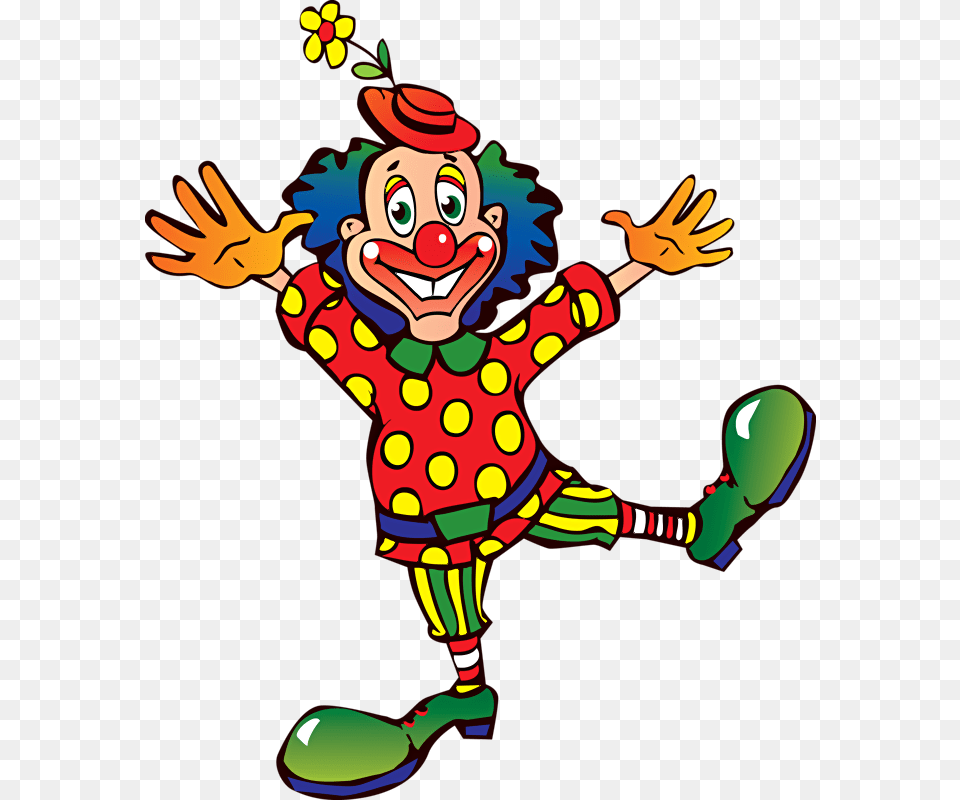 Funny Cartoon Clowns Clipart Cartoon Clown, Performer, Person, Baby, Face Free Png Download