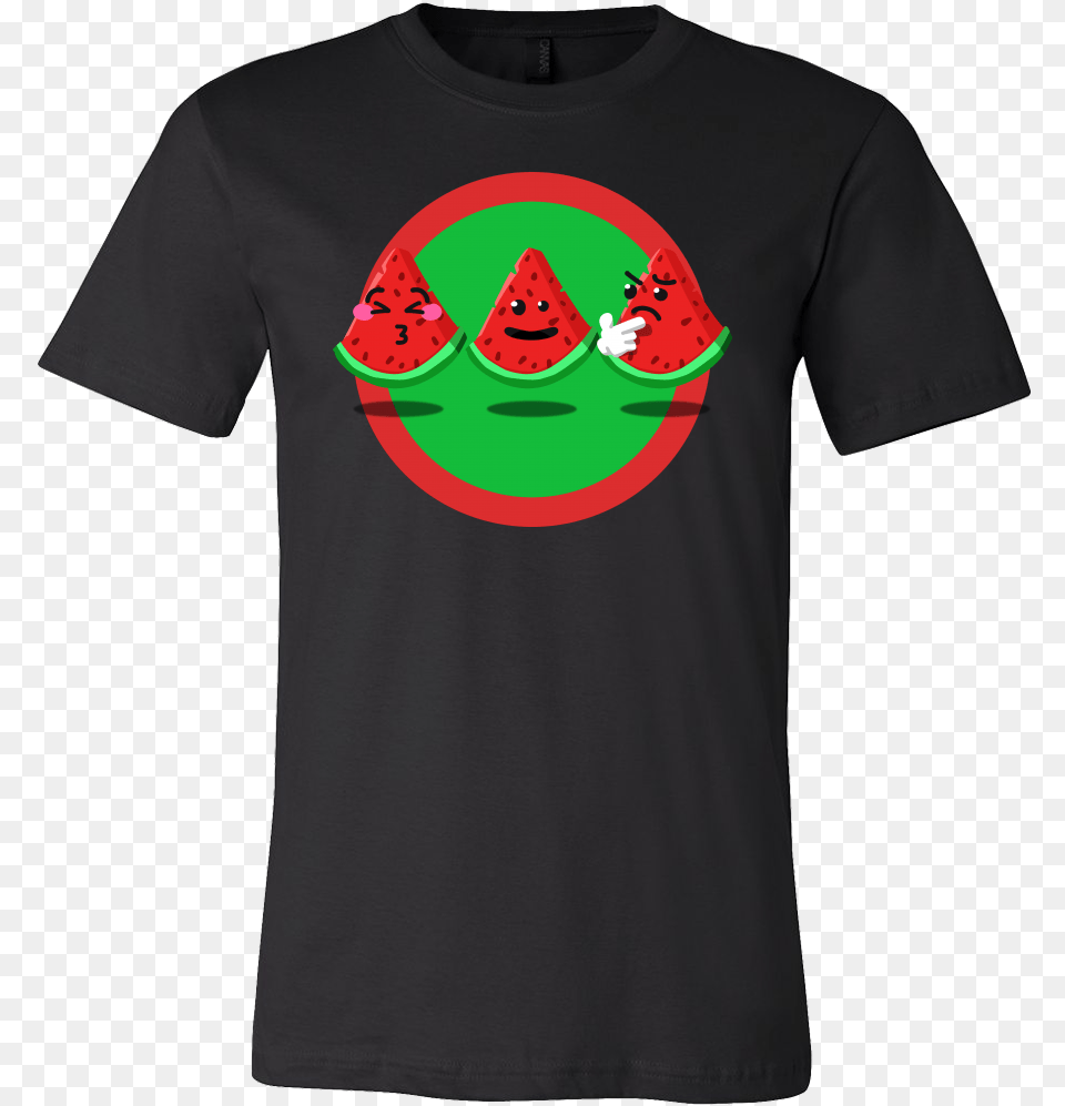 Funny Cartoon Fruit Feeling Confused Watermelon Face Baking Designs For T Shirt, Clothing, Food, Plant, Produce Png