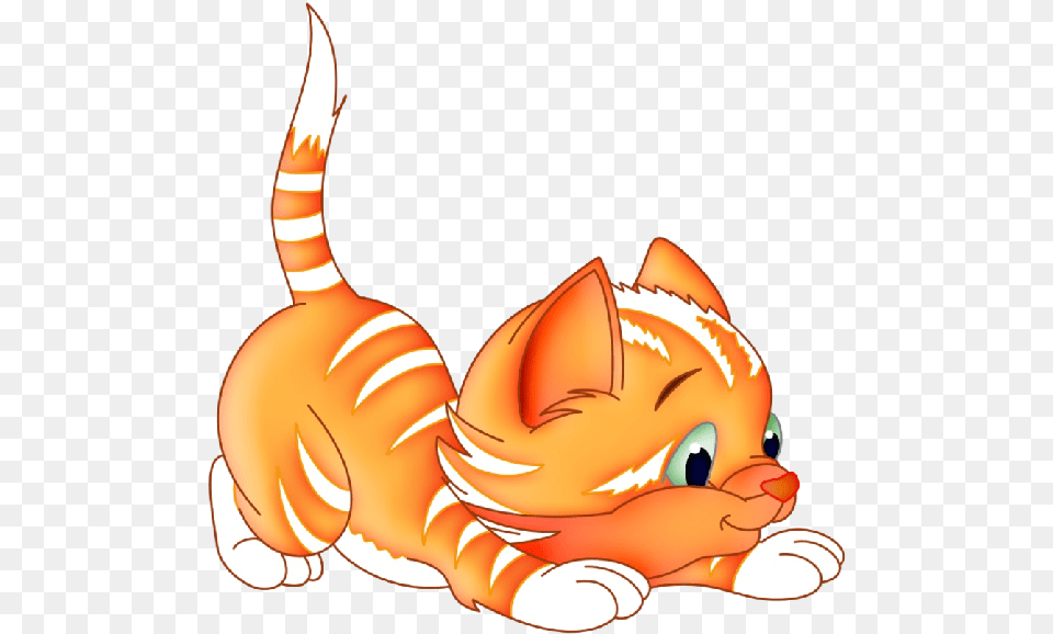 Funny Cartoon Kittens Clip Cartoon Cat Transparent Background, Animal, Mammal, Pet, Baby Free Png