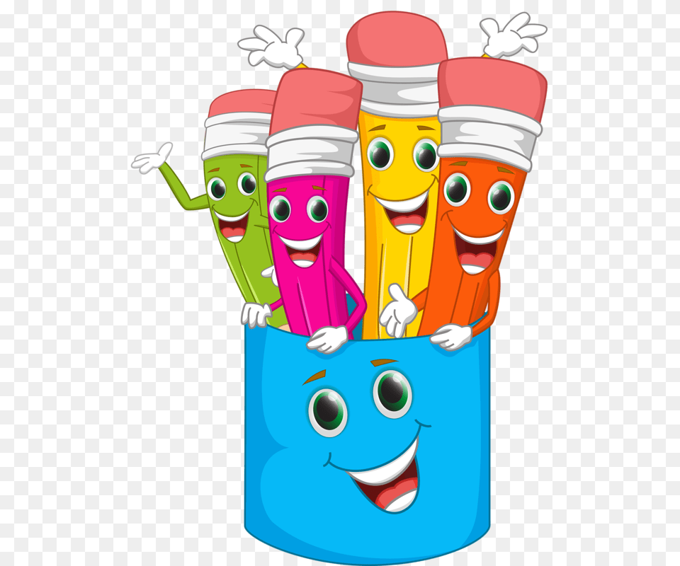 Funny Cartoon Pencil Vector Material, Dynamite, Weapon Free Png Download