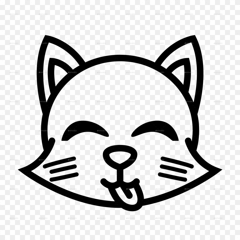 Funny Cat Outline, Nature, Night, Outdoors Free Transparent Png