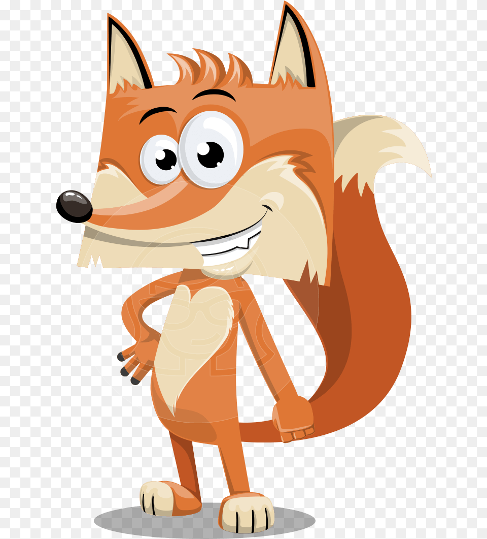 Funny Character With Heart Fox Cartoon Clipart Full Cartoon Fox, Book, Comics, Publication, Baby Free Png Download