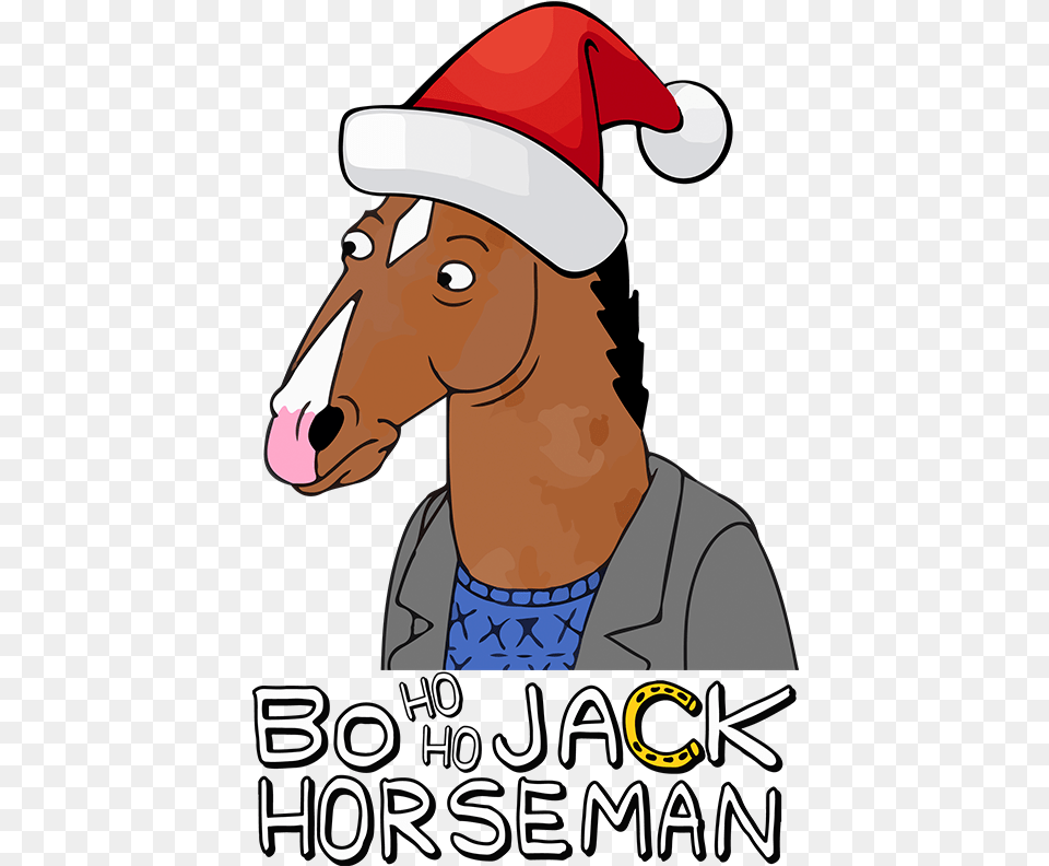 Funny Christmas Adult Kids T Bojack Horseman Christmas, Male, Person, Man, Clothing Png Image