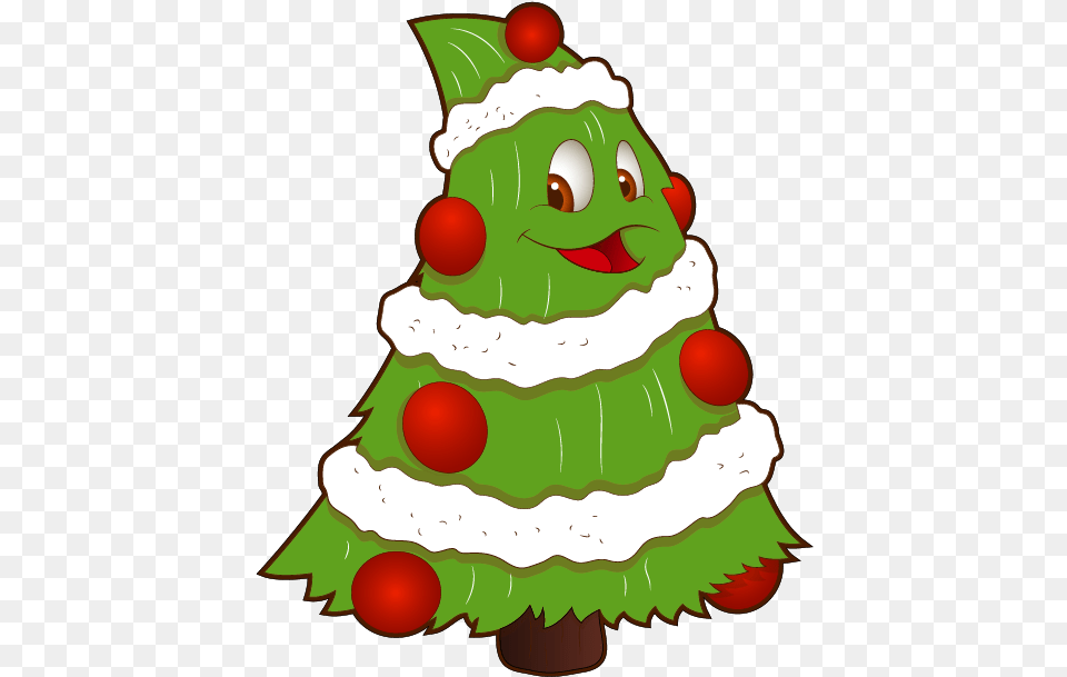 Funny Christmas Clipart Download Clip Art Small Christmas Tree Clip Art, Birthday Cake, Cake, Christmas Decorations, Cream Png Image