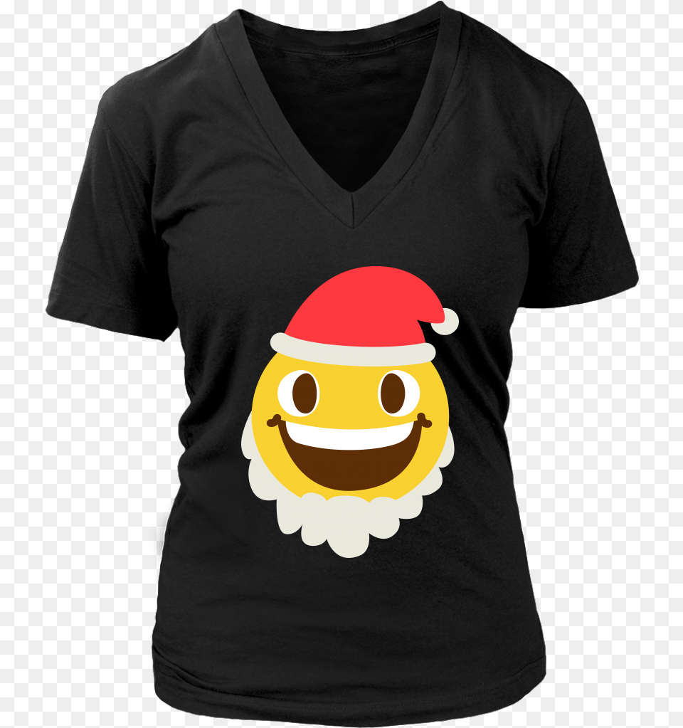 Funny Christmas Costume Cute Emoji Santa Claus Smile Nice Rack Shirt Pool, Clothing, T-shirt Png Image