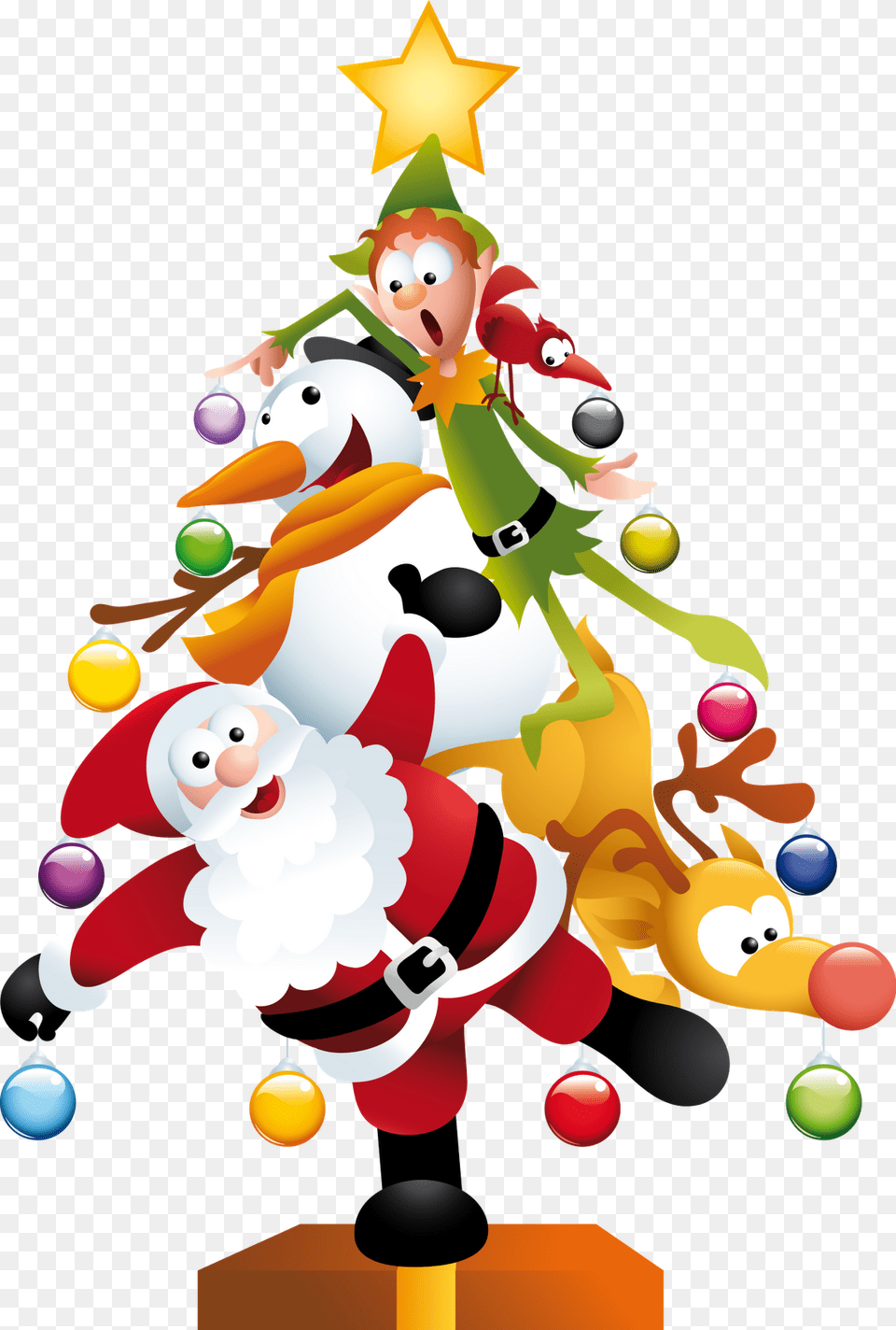 Funny Christmas Tree Clipart, Nature, Outdoors, Snow, Snowman Free Png