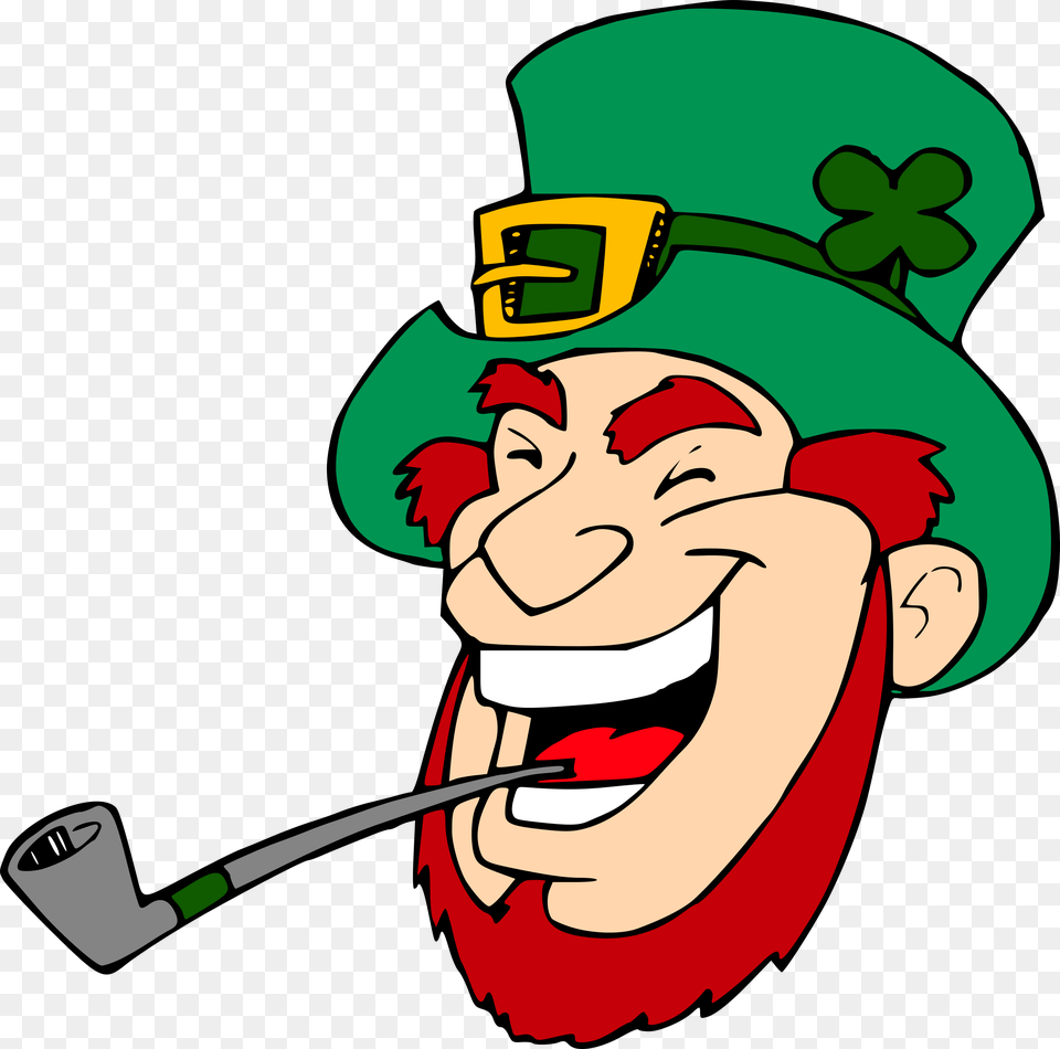 Funny Clipart Leprechaun, Smoke Pipe, Cartoon, Baby, Person Free Transparent Png