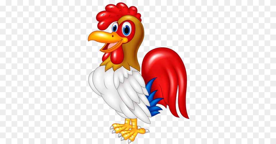 Funny Clipart Rooster, Animal, Bird, Chicken, Fowl Png