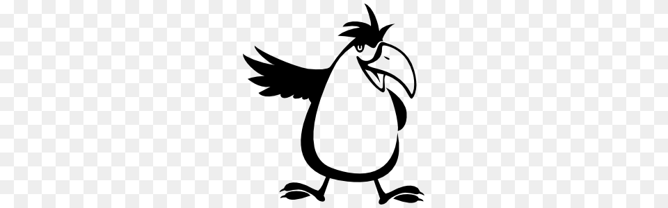 Funny Cockatoo Sticker, Stencil, Animal, Beak, Bird Free Png