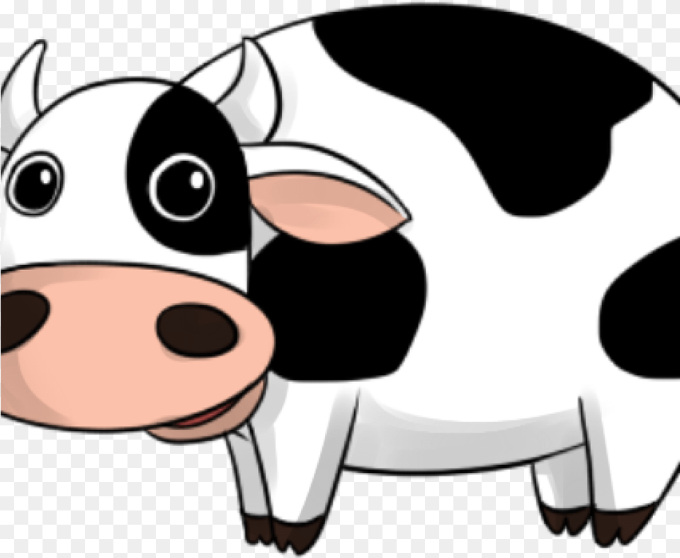Funny Cow Clipart Funny Cow Vector Transparent Huge Cute Cartoon Cow, Animal, Cattle, Livestock, Mammal Free Png