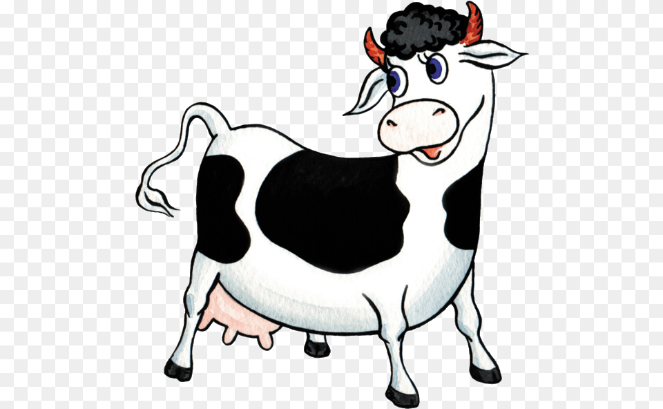 Funny Cows Cartoon Animal Cute Polar Bear Clip Cow Cartoon, Livestock, Mammal, Cattle, Dairy Cow Png