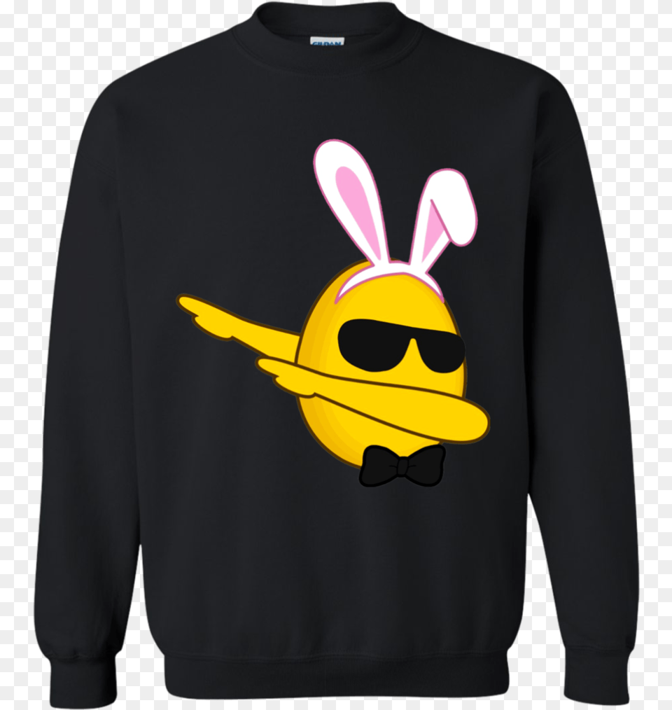 Funny Dabbing Emoji Bunny Easter Shirt Cute Dab Emoji Like Father Like Daughter, Clothing, Knitwear, Sweater, Sweatshirt Free Png Download