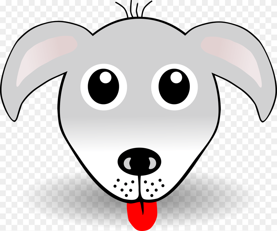 Funny Dog Face Grey Cartoon Clip Arts Dog Face Coloring Pages, Body Part, Mouth, Person, Tongue Png Image