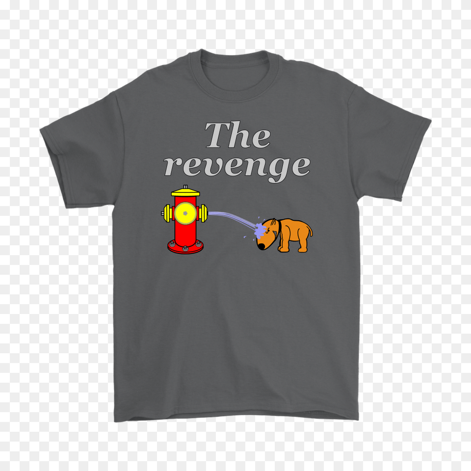 Funny Dog Fire Hydrant Gets Its Revenge Gag Gift Mens T Shirt, Clothing, T-shirt, Fire Hydrant Png Image