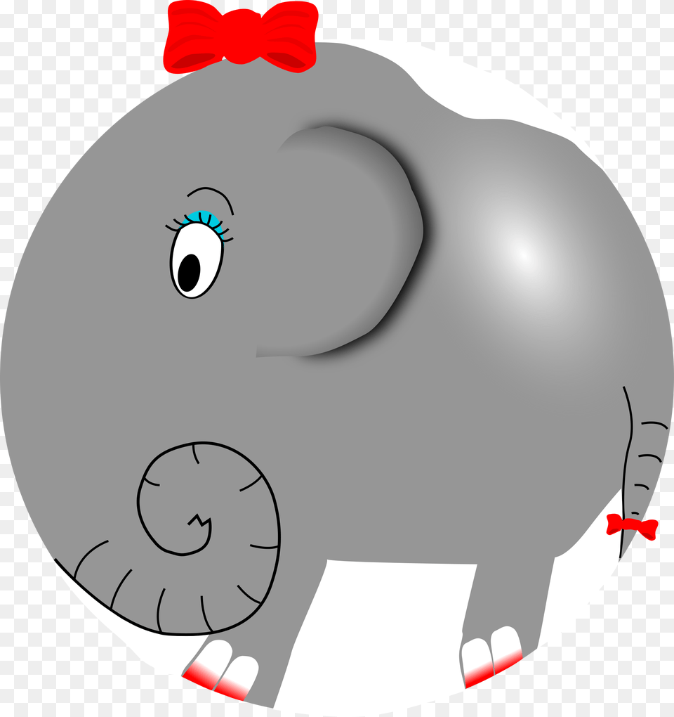 Funny Elephant Cartoon Clip Art, Baby, Person, Piggy Bank Free Png Download