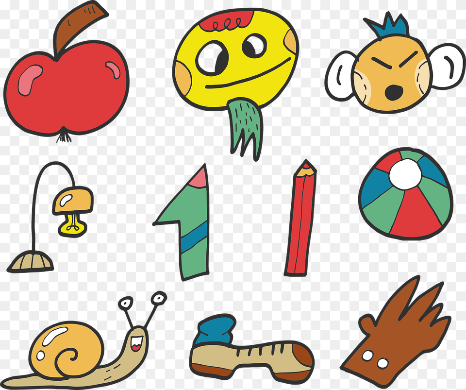 Funny Face Apple Number Vector Graphic On Pixabay Clip Art Png