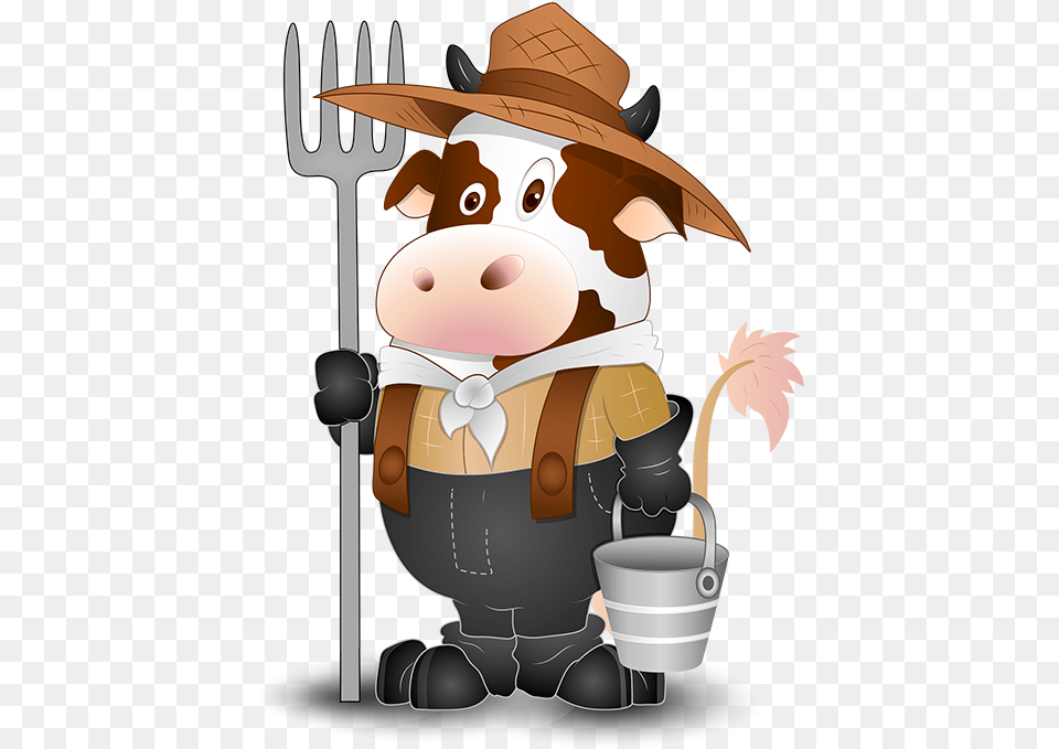 Funny Farm Animals Dessins Vache Rigolote, Cutlery, Fork, Baby, Person Free Png Download