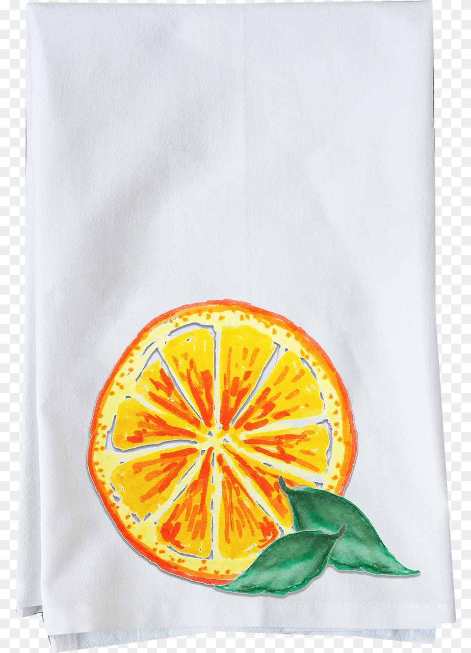 Funny Flour Sack Towel Orange Slice, Citrus Fruit, Food, Fruit, Plant Free Png Download