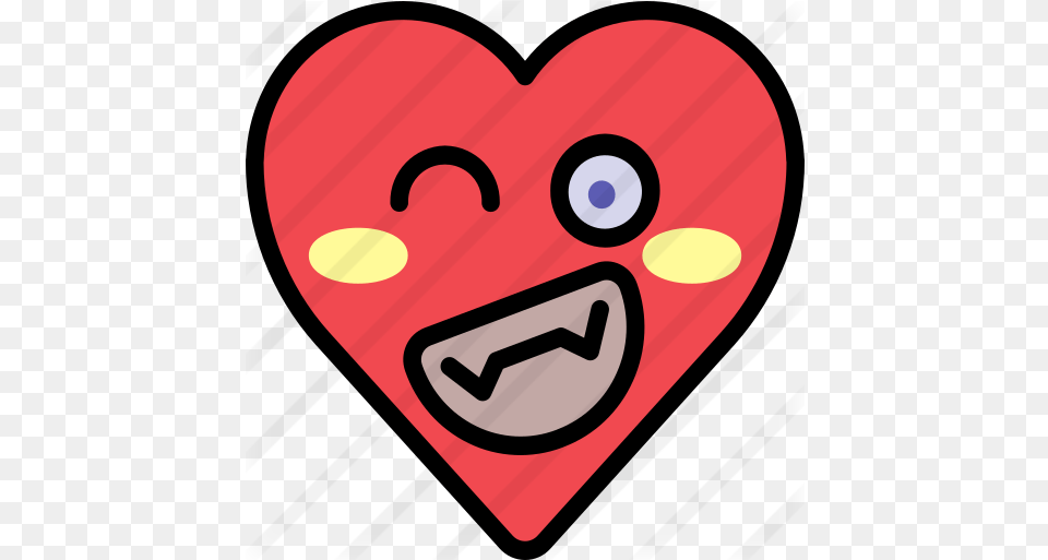 Funny Smileys Icons Crush Heart Free Transparent Png