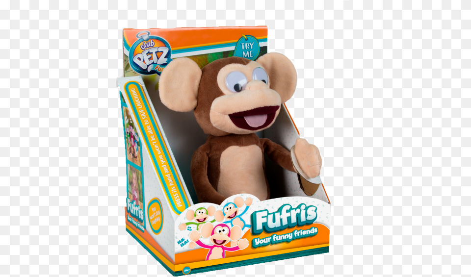 Funny Friends Monkey Stuffed Toy, Teddy Bear, Plush, Person Png Image