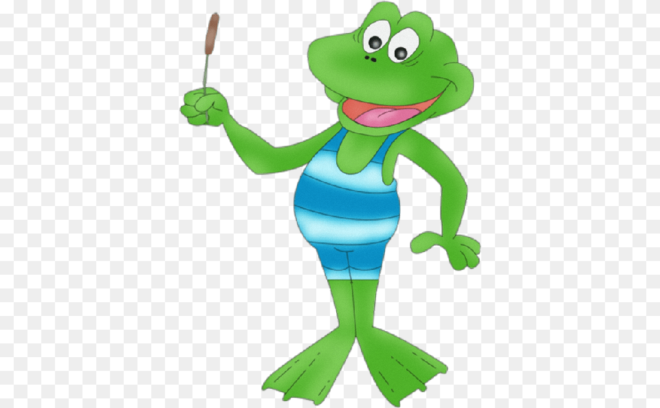 Funny Frog Cartoon Animal Clip Art, Green, Person Png Image