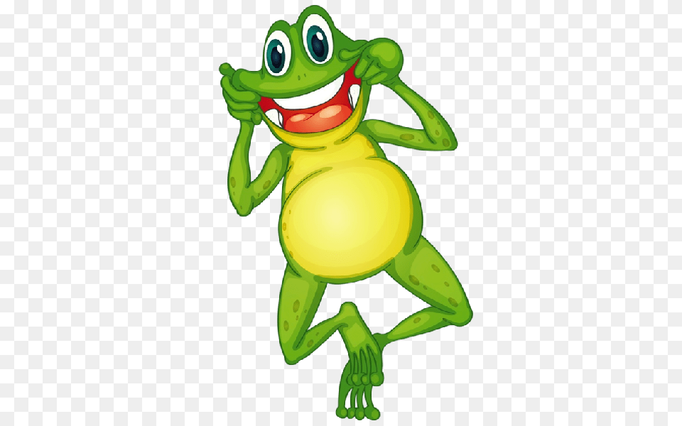 Funny Frog Cartoon Animal Clip Art All Funny Frog Animal, Amphibian, Wildlife, Green, Toy Free Png Download