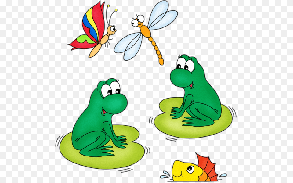 Funny Frog Cartoon Animal Clip Art Images All Funny Frog Animal, Green, Bird, Bee, Insect Free Png
