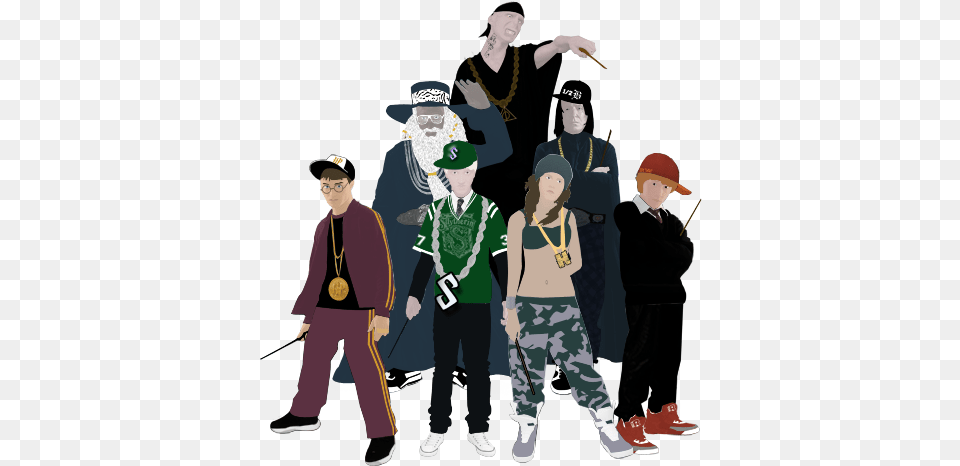 Funny Gangster Crew, Person, Hat, People, Clothing Png