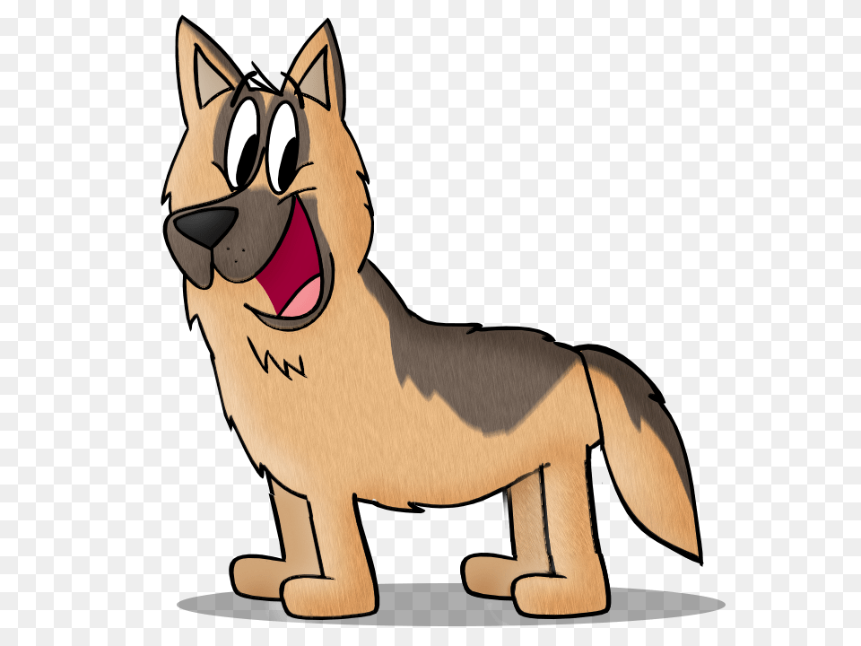 Funny German Shepherd Cartoon Picture German Shepherd Cartoon, Baby, Person, Animal, Canine Free Transparent Png