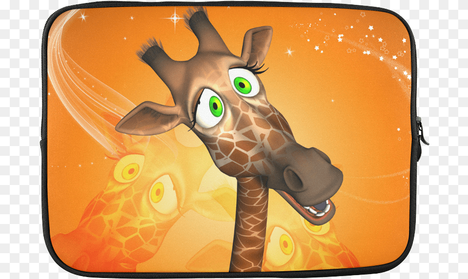 Funny Giraffe Custom Laptop Sleeve 15 Tableau Sur Verre Acrylique, Animal, Mammal, Wildlife Free Png Download