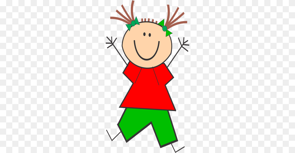 Funny Girl Jumping, Person, Elf Free Transparent Png