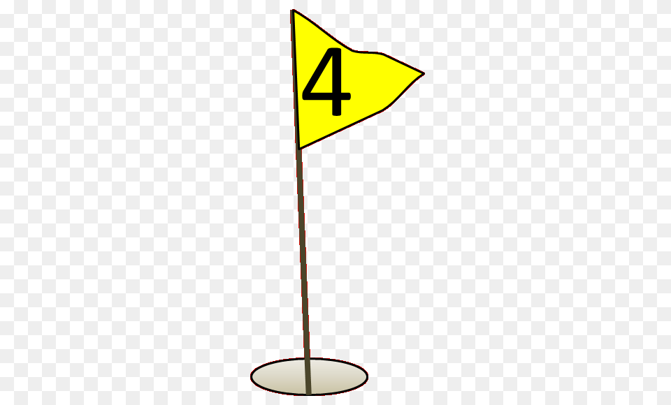 Funny Golf Flag Clip Art, Sign, Symbol, Road Sign Free Png Download