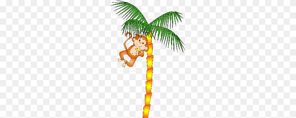 Funny Happy Birthday Monkeys Clipart Clipart, Palm Tree, Plant, Tree, Cartoon Free Png