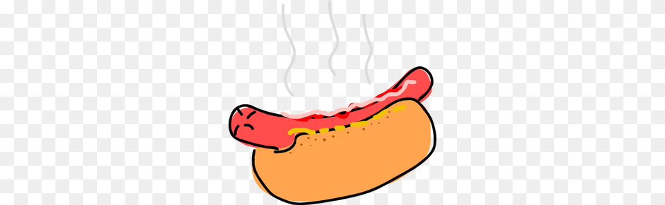 Funny Hot Dog Clipart, Food, Hot Dog, Smoke Pipe Png Image