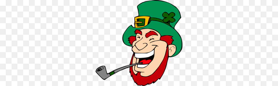 Funny Irish Clip Art, Smoke Pipe, Cartoon, Face, Head Free Transparent Png