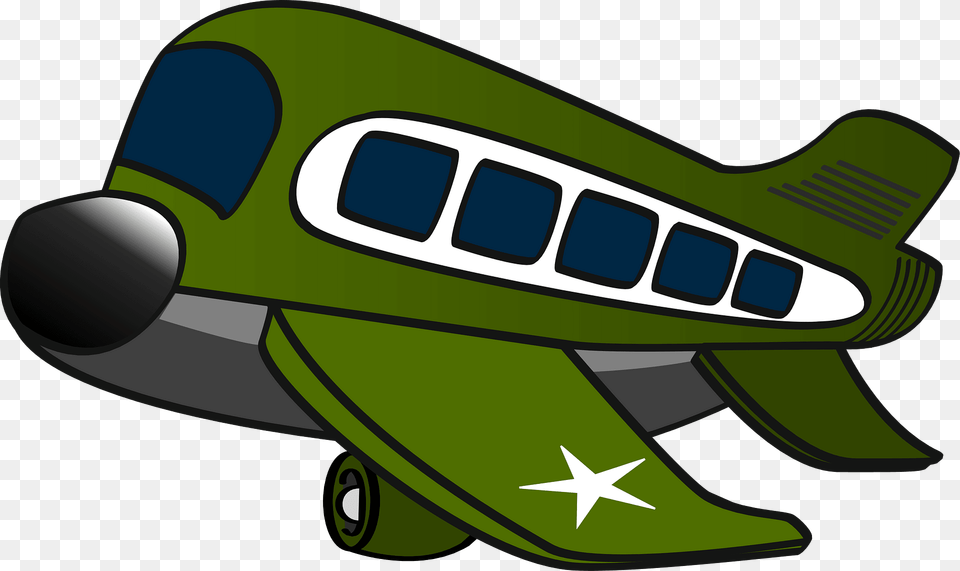 Funny Military Airplane Clipart, Transportation, Vehicle, Aircraft Free Png Download